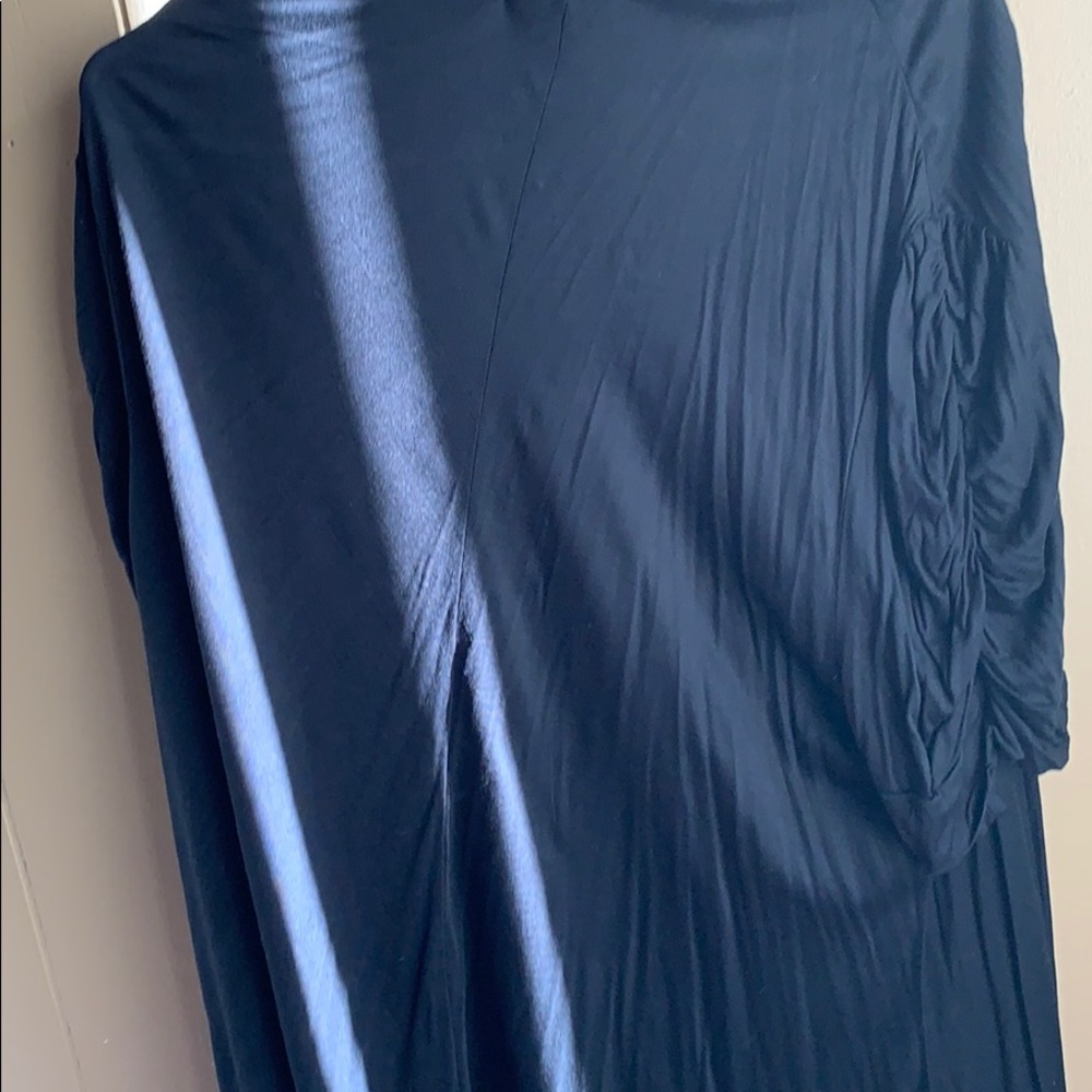 Ambiance Apparel Ruched Short Sleeve Jacket - Picture 4 of 10